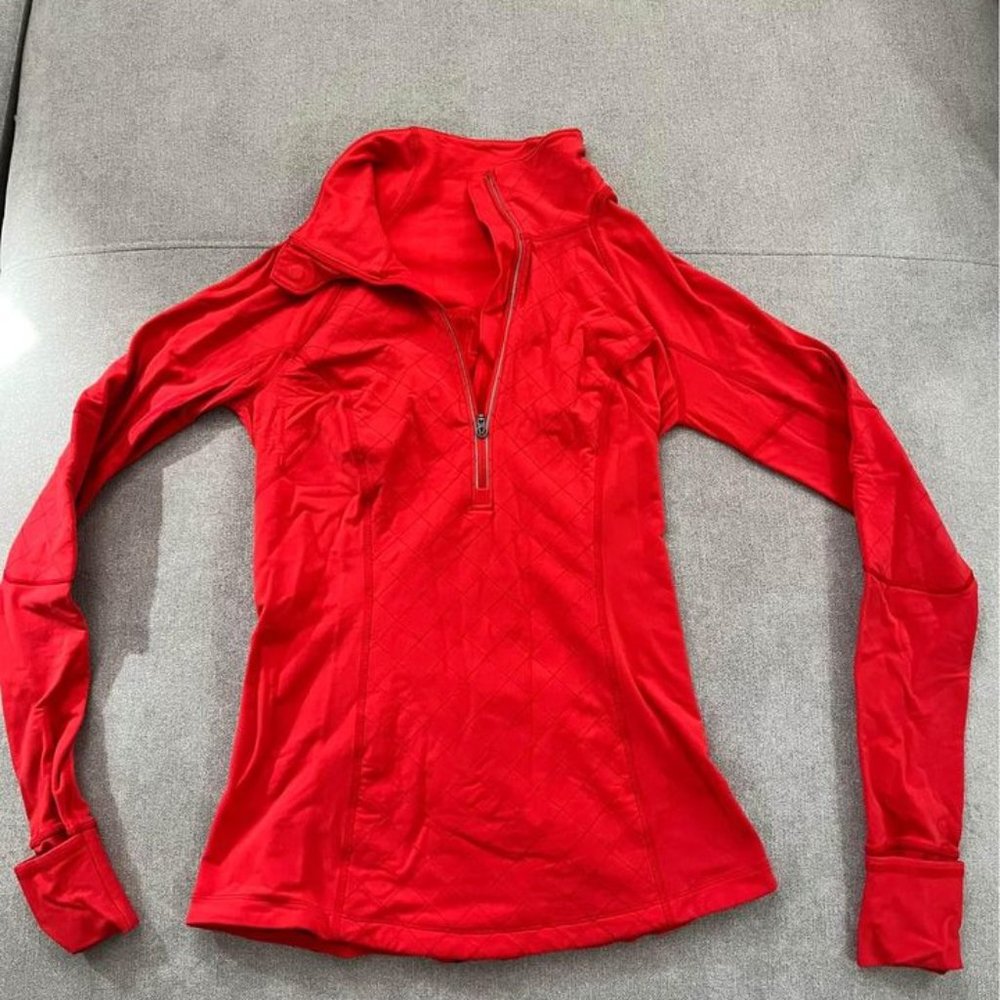 Red Lululemon Pullover-Size 6